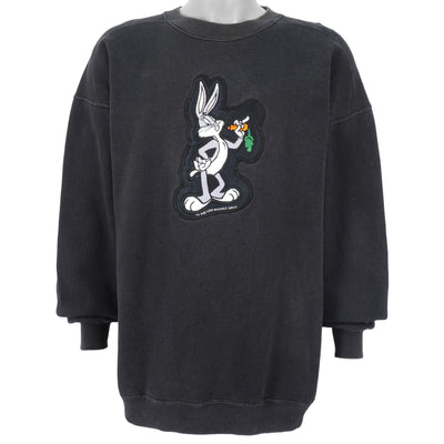 Looney Tunes - Bugs Bunny Embroidered Sweatshirt 1990s X-Large
