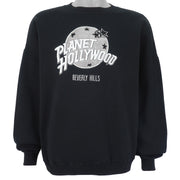 Vintage - Planet Hollywood, Beverly Hills  Crew Neck Sweatshirt 1990s XX-Large Vintage Retro