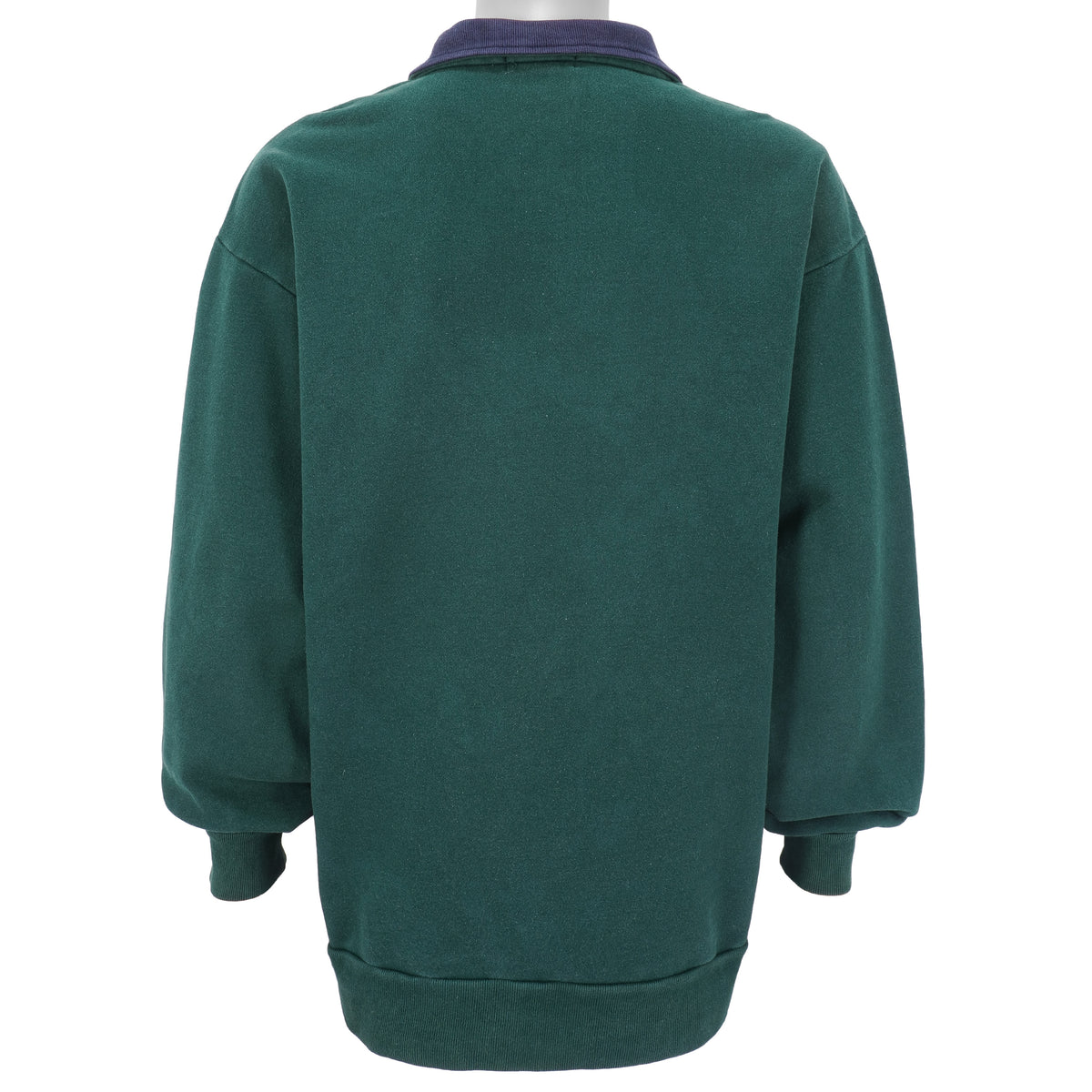 Nautica - Green 1/4 Zip Sweatshirt 1990s X-Large Vintage Retro