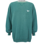 Reebok - Green Crew Neck Sweatshirt 1990s XX-Large Vintage Retro
