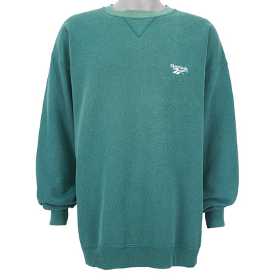 Reebok - Green Crew Neck Sweatshirt 1990s XX-Large