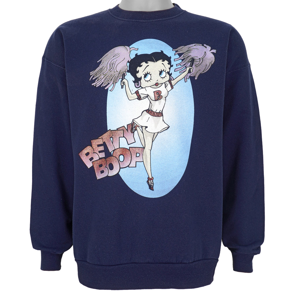 Vintage (Hanes) - Betty Boop Crew Neck Sweatshirt 1990s XX-Large Vintage Retro