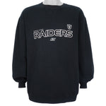 Reebok - Oakland Raiders Crew Neck Sweatshirt 1990s Large Vintage Retro Football