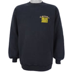 Vintage (Camel) - Black Spell-Out Crew Neck 1990s Large Vintage Retro