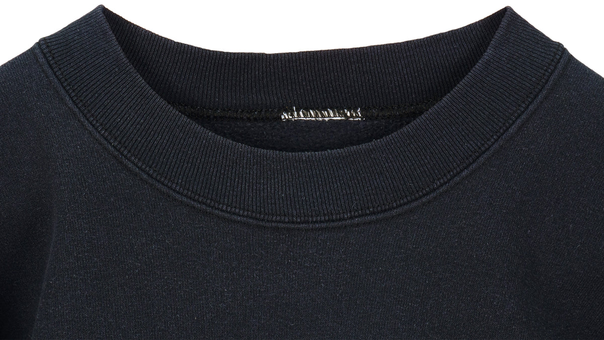 Vintage (Camel) - Black Spell-Out Crew Neck 1990s Large Vintage Retro