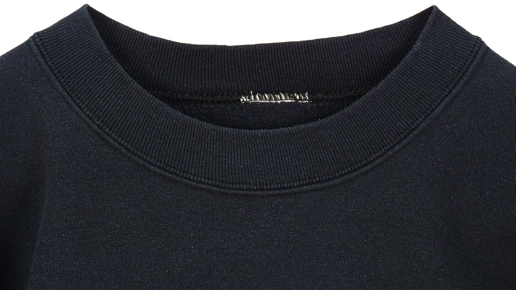 Vintage (Camel) - Black Spell-Out Crew Neck 1990s Large Vintage Retro
