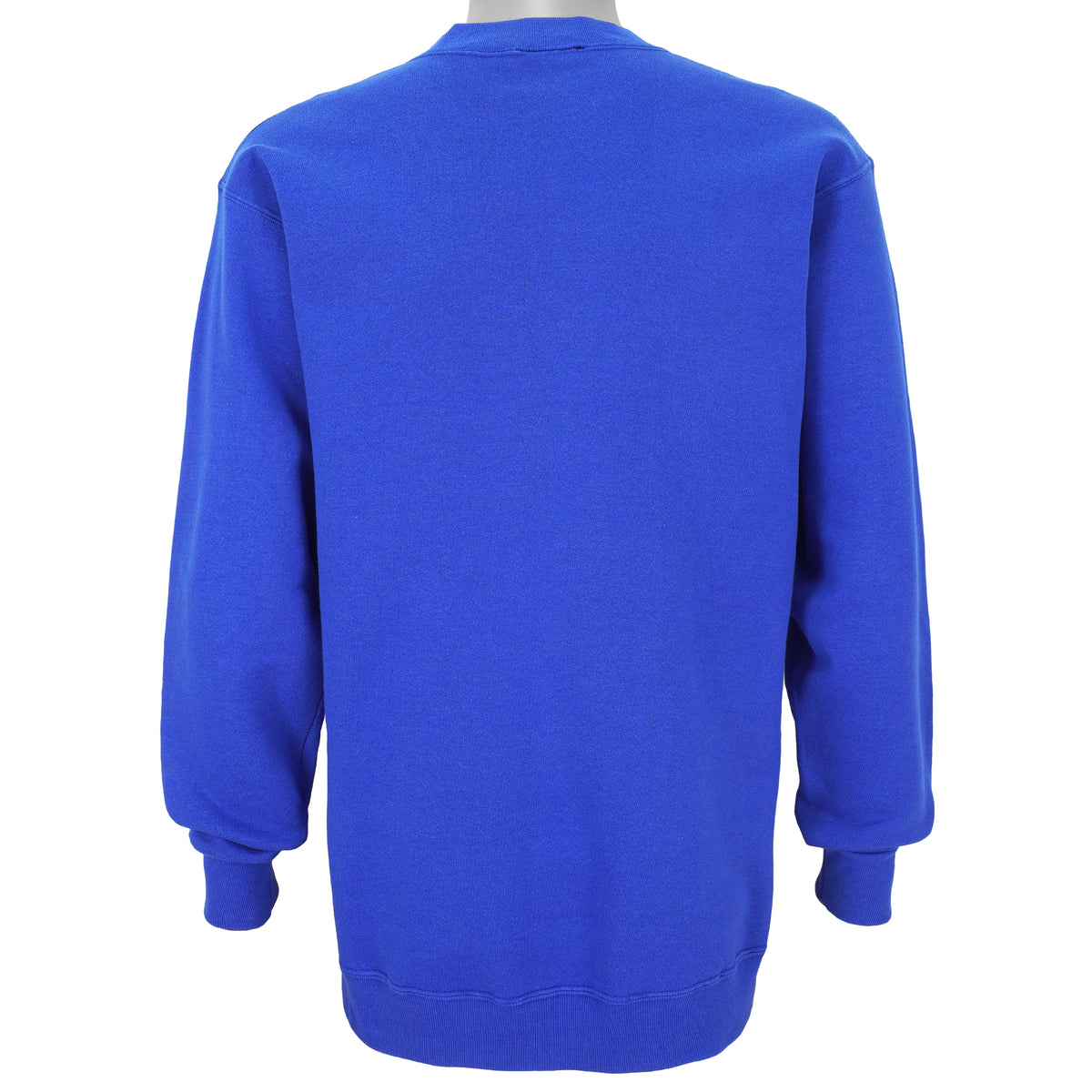 Nautica - Blue Spell-Out Crew Neck Sweatshirt 1990s Medium Vintage Retro