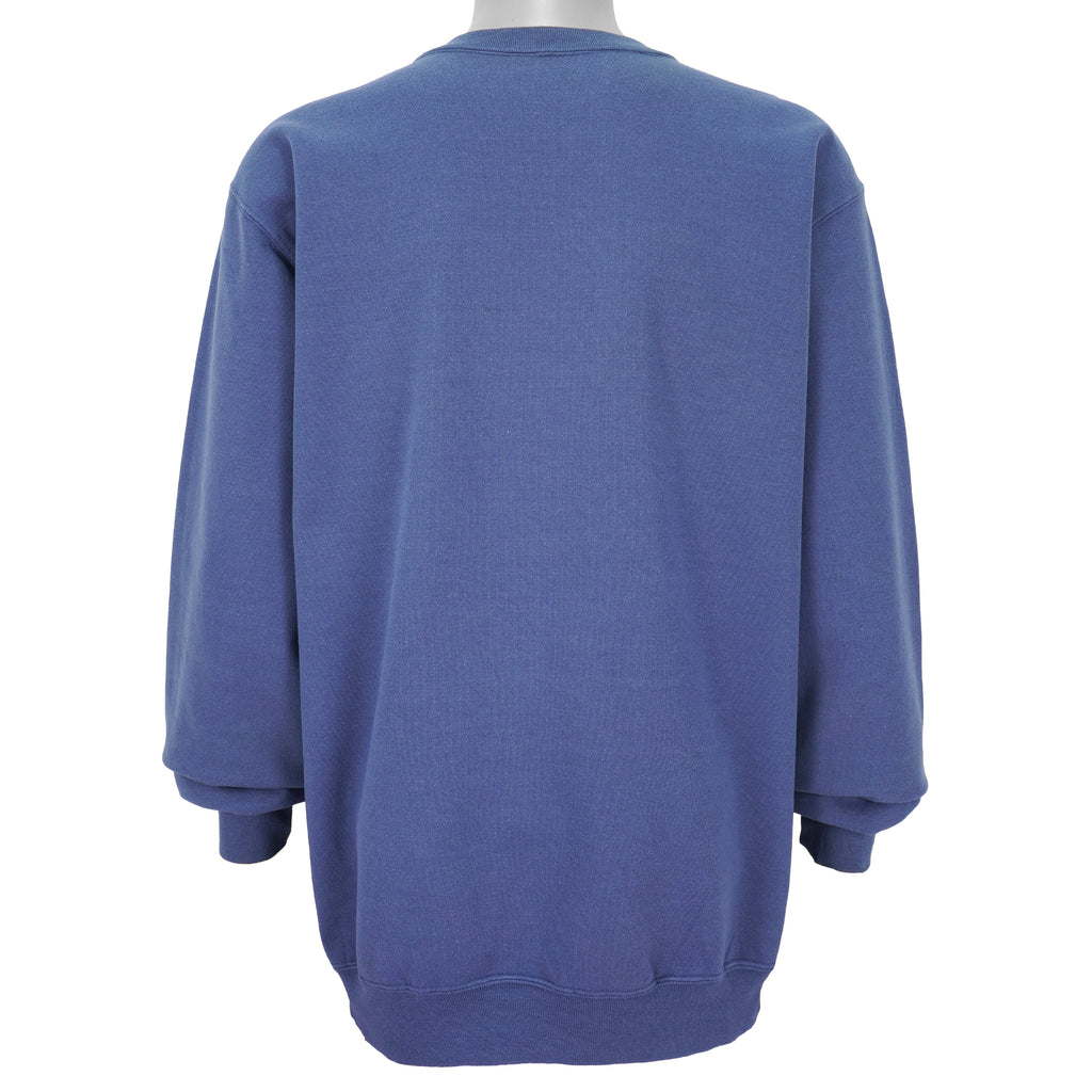 Carhartt - Blue Spell-Out Crew Neck Sweatshirt 1990s Large Vintage Retro