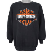 Harley Davidson - Houston, Texas Spell-Out Sweatshirt 1996 XX-Large Vintage Retro