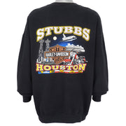 Harley Davidson - Houston, Texas Spell-Out Sweatshirt 1996 XX-Large Vintage Retro