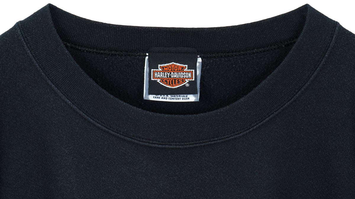 Harley Davidson - Houston, Texas Spell-Out Sweatshirt 1996 XX-Large Vintage Retro
