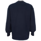 Calvin Klein - Blue Spell-Out Crew Neck Sweatshirt 1990s X-Large Vintage Retro