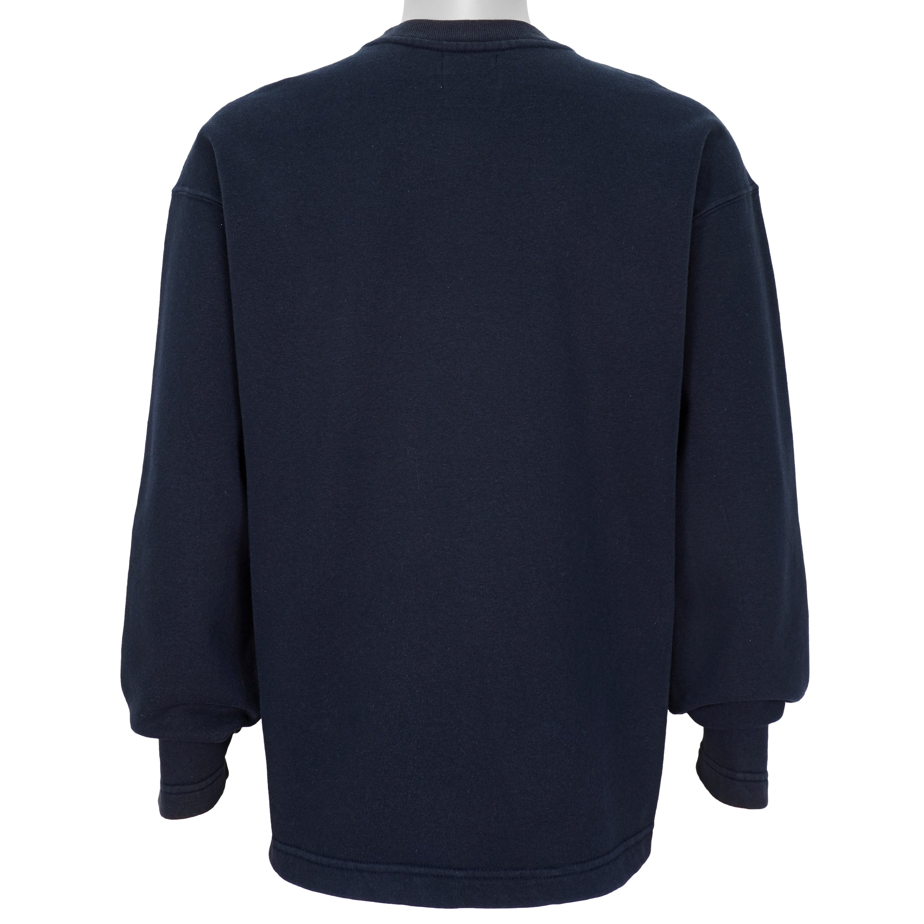 Calvin Klein - Blue Spell-Out Crew Neck Sweatshirt 1990s X-Large Vintage Retro