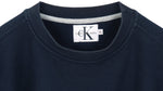 Calvin Klein - Blue Spell-Out Crew Neck Sweatshirt 1990s X-Large Vintage Retro