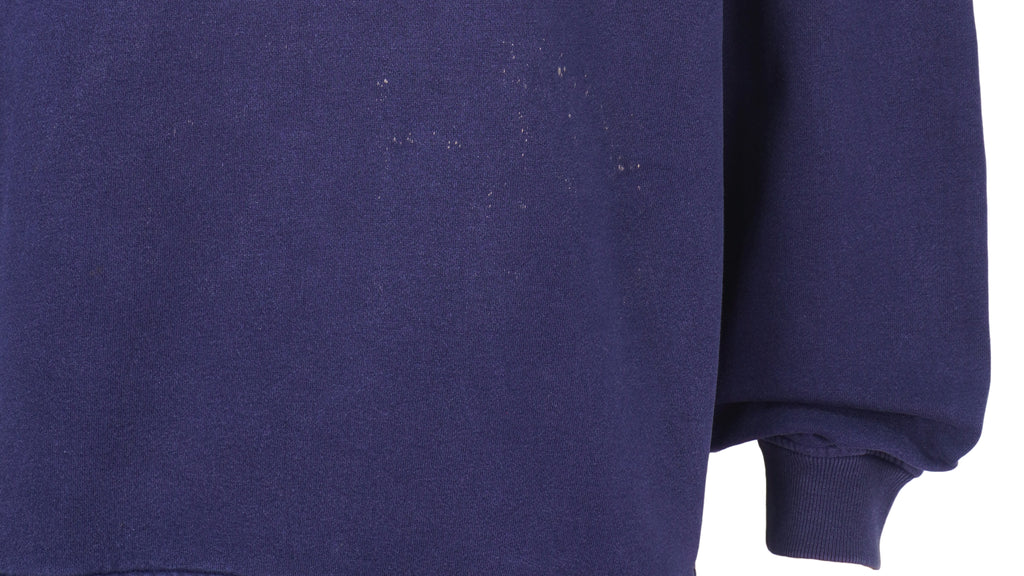 Tommy Hilfiger - Blue Spell-Out 1/4 Zip Sweatshirt Large  Vintage Retro