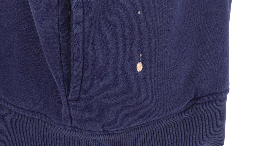 Tommy Hilfiger - Blue Spell-Out 1/4 Zip Sweatshirt 1990s Large