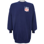 Champion - Blue NFL Big Logo Crew Neck Sweatshirt 1990s XX-Large