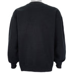 Vintage (Hanes) - Black Tiger Printed Crew Neck Sweatshirt 1990s X-Large