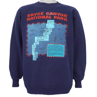 Vintage (Discus Athletic) - Bryce Canyon National Park Utah Crew Neck Sweatshirt 1990s X-Large