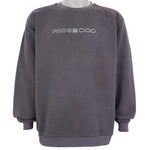 Nike - Dark Grey Big Logo Crew Neck Sweatshirt 1990s X-Large