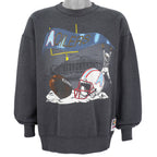 NFL (Nutmeg) - Houston Oilers Crew Neck Sweatshirt 1990s Large Vintage Retro Football