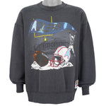 NFL (Nutmeg) - Houston Oilers Crew Neck Sweatshirt 1990s Large Vintage Retro Football
