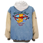 Disney - Winnie the Pooh Embroidered Button-Up Jacket 1990s Large Vintage Retro