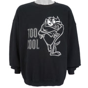 Vintage (Warner Bros.) - Tasmanian Embroidered Crew Neck Sweatshirt 1990s X-Large Vintage Retro