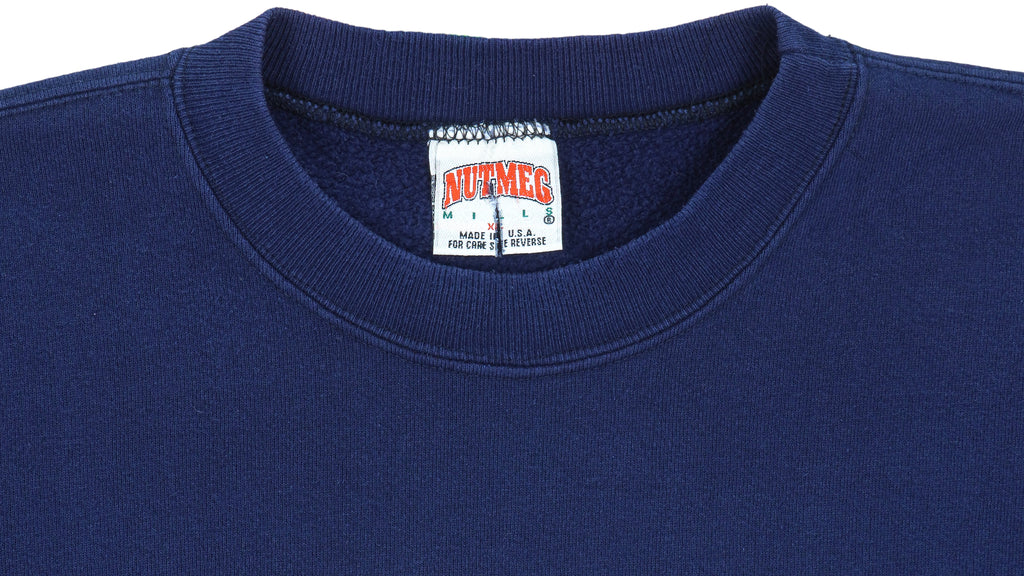 NFL (Nutmeg) - Michigan Wolverines Crew Neck Sweatshirt 1990s X-Large Vintage Retro Football