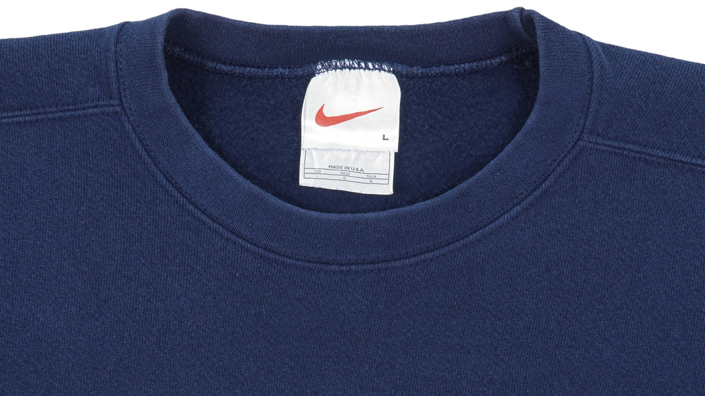 Nike - Blue Classic Crew Neck Sweatshirt 1990s Large Vintage Retro