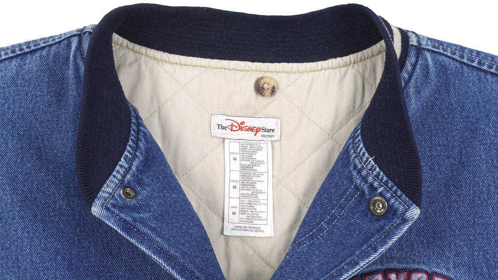 Disney - Eeyore Embroidered Button-Up Jacket 1990s Medium Vintage Retro