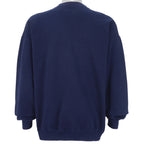 Reebok - Blue Big Logo Crew Neck Sweatshirt 1990s Large Vintage Retro