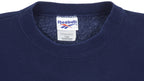 Reebok - Blue Big Logo Crew Neck Sweatshirt 1990s Large Vintage Retro