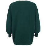 Ralph Lauren (Polo) - Green Spell-Out Crew Neck Sweatshirt 1990s XX-Large Vintage Retro