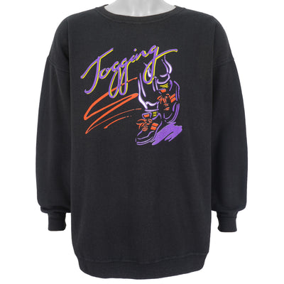 Vintage - Jogging Crew Neck Sweatshirt 1990s X-Large