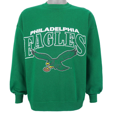NFL (Artex) - Philadelphia Eagles Crew Neck Sweatshirt 1990s X-Large