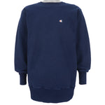 Champion - Blue Crew Neck Reverse Weave Sweatshirt 1990s X-Large