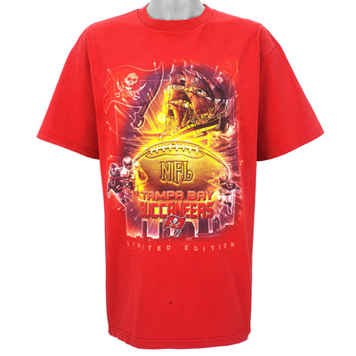 NFL (CSA) - Tampa Bay Buccaneers Spell-Out T-Shirt 2000s X-Large