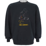 Disney (Velva Sheer) - Oklahoma Mickey Embroidered Crew Neck Sweatshirt 1990s Large Vintage retro