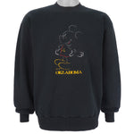 Disney (Velva Sheen) - Oklahoma Mickey Embroidered Crew Neck Sweatshirt 1990s Large