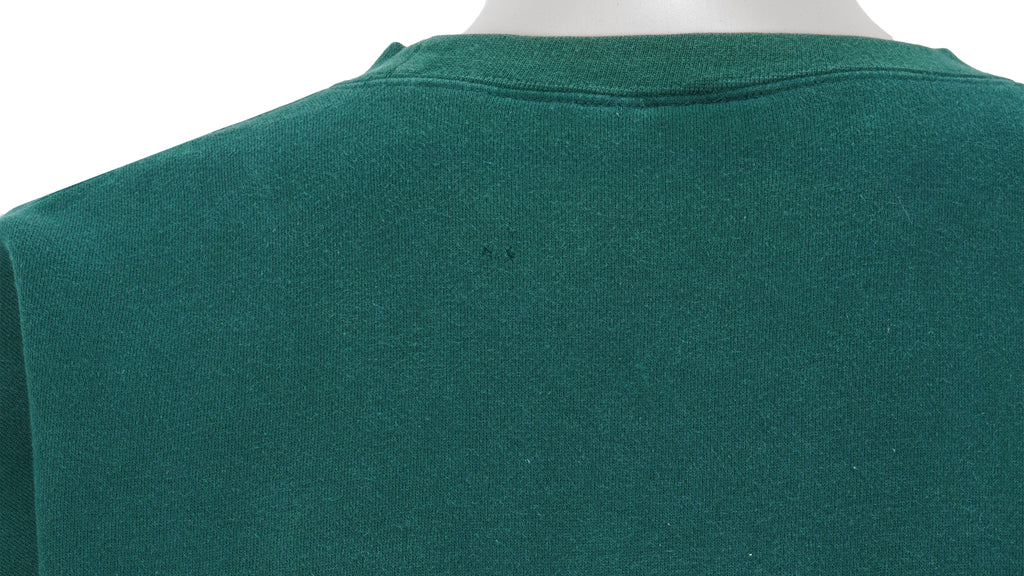 Disney - Green Embroidered Crew Neck Sweatshirt 1990s X-Large Vintage Retro