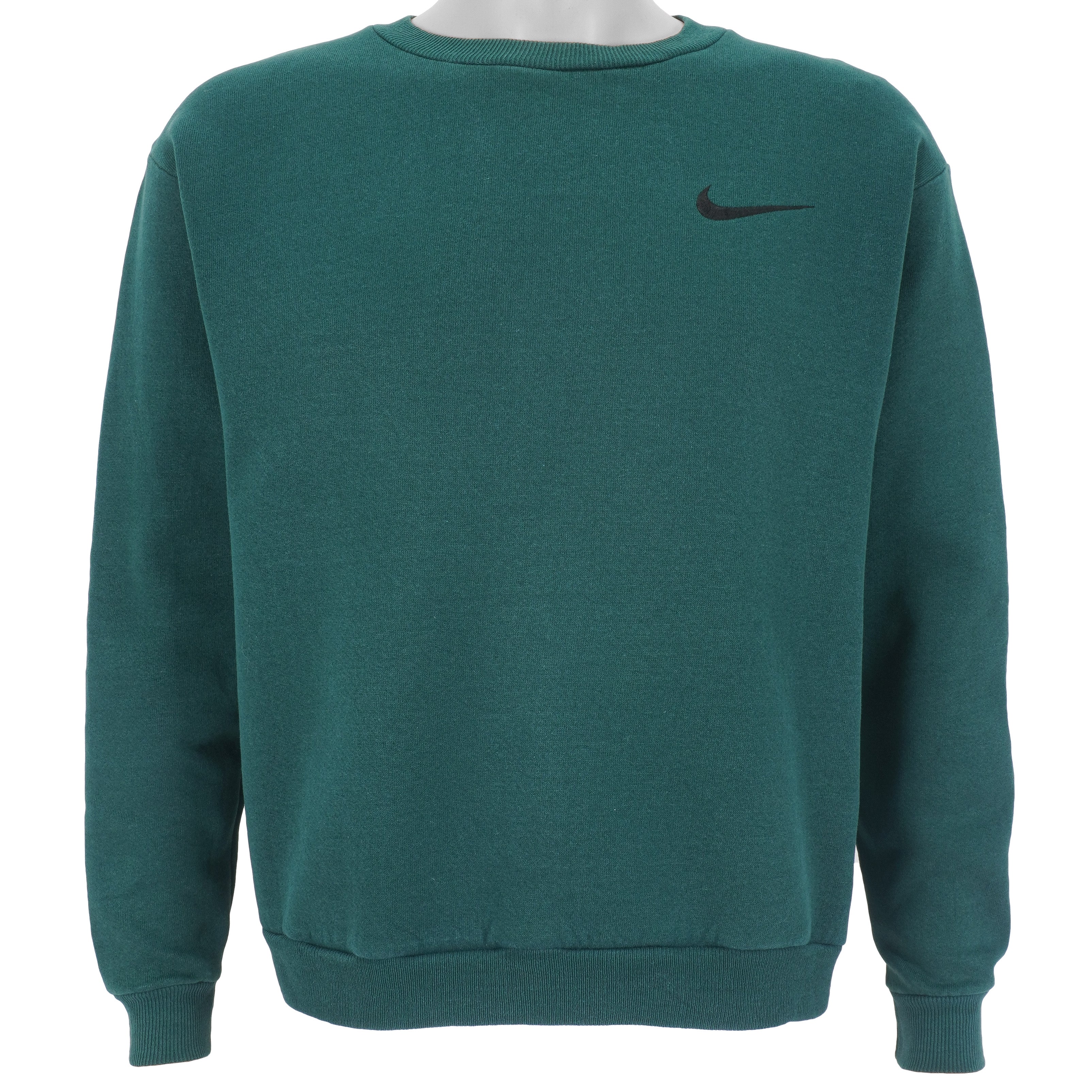 vintage forest green nike crewneck sweatshirt 90's fashion