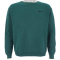 Nike - Green Classic Crew Neck Sweatshirt 1990s X-Large Vintage Retro