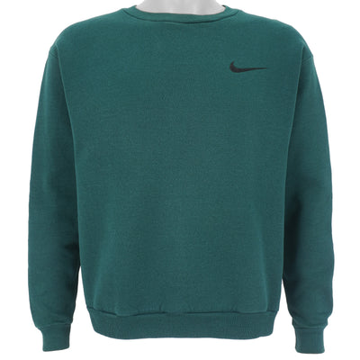 Nike - Green Classic Crew Neck Sweatshirt 1990s X-Large