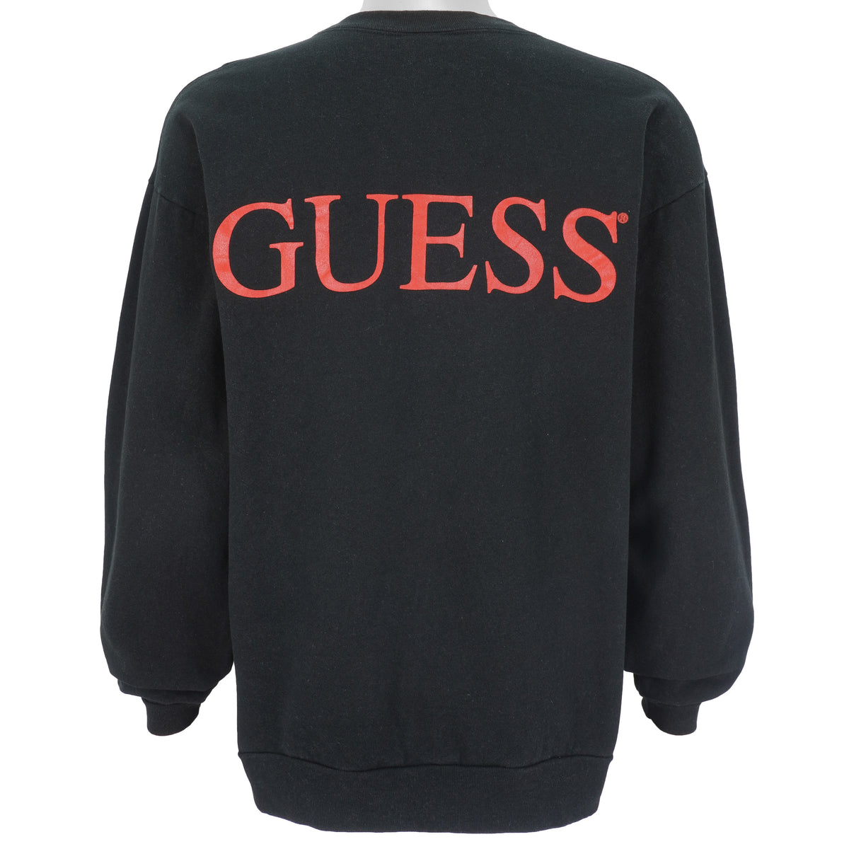 Guess - Spell-Out Crew Neck Sweatshirt 1990s Large Vintage Retro