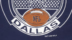 NFL (Logo 7) - Blue Dallas Cowboys Spell-Out Sweatshirt 1990 Large Vintage Retro Football