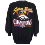 NFL (Logo 7) - Denver Broncos, Super Bowl XXXIII Champions Sweatshirt 1999 X-Large Vintage Retro Football