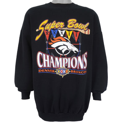 NFL (Logo 7) - Denver Broncos, Super Bowl XXXIII Champions Sweatshirt 1999 X-Large