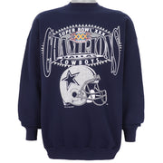 NFL (Logo 7) - Dallas Cowboys Crew Neck Sweatshirt 1995 X-Large