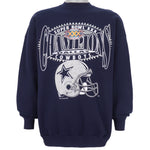 NFL (Logo 7) - Dallas Cowboys Crew Neck Sweatshirt 1995 X-Large